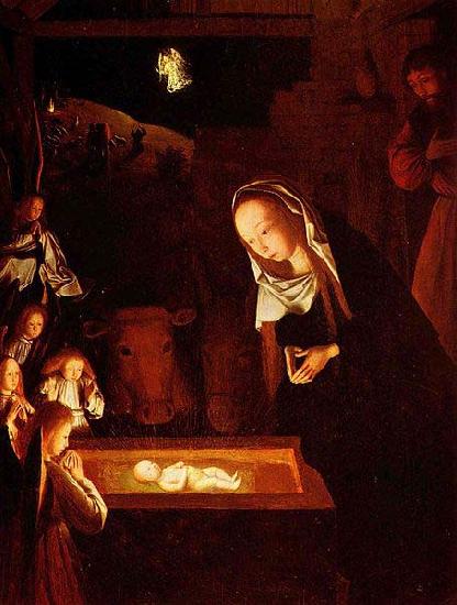 Geertgen Tot Sint Jans Geertgen depicted the Child Jesus as a light source on his painting The Nativity at Night Sweden oil painting art